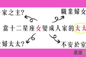 「當十二星座女友變成了老婆」太可怕，還我以前那個溫柔可愛的小寶貝！