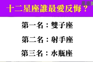 十二星座誰最愛出爾反爾，自己說過的話沒多久就會反悔！