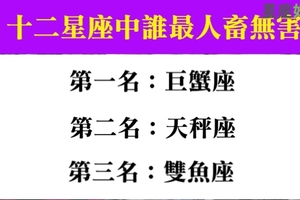 十二星座誰最人畜無害，講白點就是誰最好欺負啦！