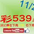 [今彩539神算] 11月29日 5支 單號定位 雙號 拖牌