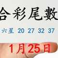 六合彩尾數王 1月25日 上期中六星 20 27 32 37 41 44 版路預測版本1 準8進9 不斷版