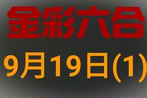 ◆金彩六合◆六合彩 9月19日 連開孤支版路 （1）