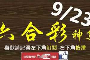 [六合彩神算] 9月23日 3支 單號定位 雙號 拖牌