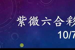 紫微六合彩 10月7日 2星獨碰 版路