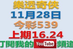 樂透奇俠-11月29日今彩539號碼預測-上期中16.24