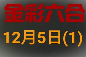 ◆金彩六合◆六合彩 12月5日連開孤支版路 （1）