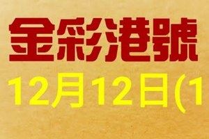 %金彩港號% 六合彩 12月12日多期版路號碼(1)