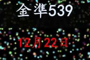 [金準539] 今彩539 12月22日 規規矩矩正統版路逼牌法