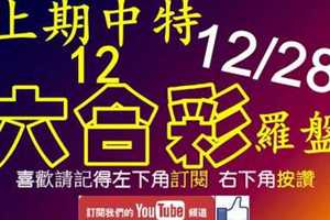 六合彩羅盤 12月28日 上期中特別號12 羅盤定位 4星版路