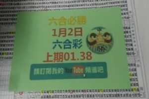 六合必勝-上期01.38-1月2日六合彩號碼版路1版