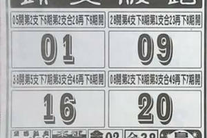 12/25鐵三角3中1~今彩539參考。祝進財財財