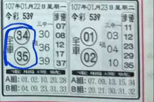 1/22全車~539參考。祝進財財