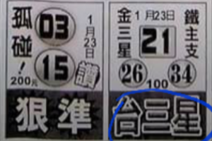 1/23台三星~539參考。祝進財