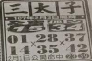 2/3三太子港號參考。祝大家發財