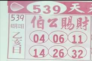 2/12伯公賜財，送妳瓜，全車，3中1...539參考