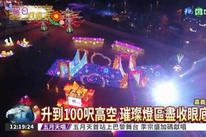 台灣燈會新玩法 乘熱氣球俯瞰