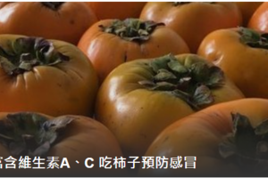 柿子：維柿子：維生素C賽柑橘、吃進2倍維生素A！生素C賽柑橘、吃進2倍維生素A！