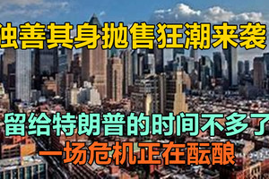 独善其身抛售狂潮来袭！留给特朗普的时间不多了，一场危机正在酝酿