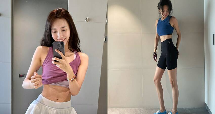《河神》女星王紫璇分享連續18日運動照　大曬纖瘦螞蟻腰