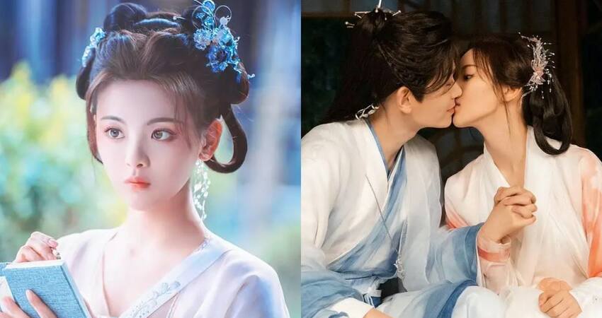 靈狐仙子楊超越，夜幕下美成一道光