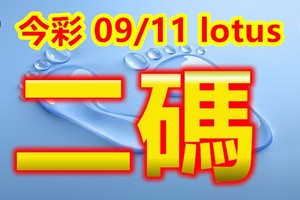 2018/09/11    lotus   今彩539   二碼全車參考