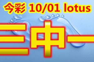2018/10/01    lotus 今彩539  三碼全車參考