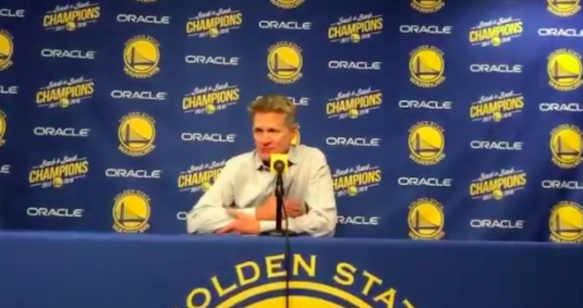 Kerr：有時候得被揍一頓才知道在聯盟贏球的不易