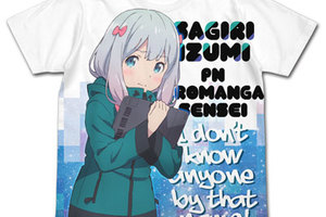 Eromanga Sensei (TVA) - Anime Version Sagiri Izumi Full Graphic T-shirt / WHITE-L