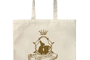 Is the order a rabbit?? - Rabbit House Large Tote Bag / NATURAL