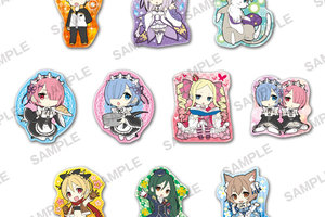 Re:ZERO -Starting Life in Another World- Clear Clip Badge Regular Edition 10Pack BOX