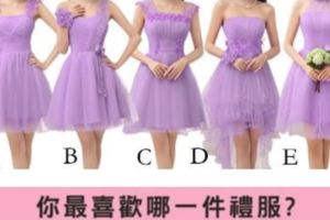 【社交測試】哪件紫色禮服最好看？測你有女生緣還是男生緣？