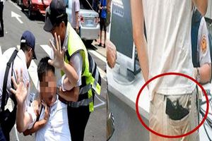 台灣桃園一男子「手槍」插口袋逛街被逮！從口袋掏出後警察傻眼......