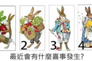 心理測試-選一隻兔子測你最近會有什麼喜事發生！