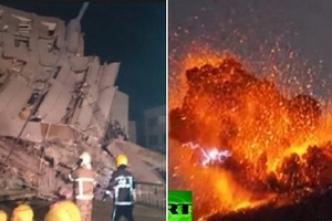 南台灣大地震，引爆日本鹿兒島火山爆發... 日本網友說出「真相」...打算援助物資的人都哭了