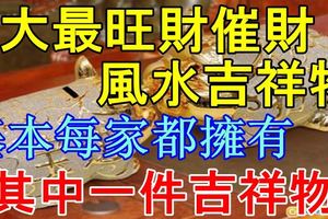 7大最旺財催財風水吉祥物，基本每家都擁有其中一件吉祥物！