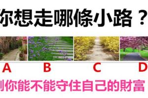 你想走哪條小路？測你能不能守住自己的財富？