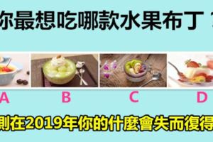 你最想吃哪款水果布丁？測在2019年你的什麼會失而復得