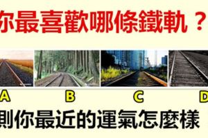 你最喜歡哪條鐵軌？測測你最近的運氣怎麼樣！