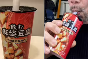 日超商賣「喝的麻婆豆腐」　冷藏直飲！勇者揭口感：根本恐怖片
