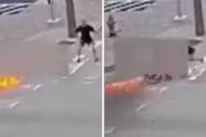 輪椅人士被丟汽油彈　慘遭推向火焰