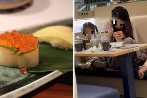 在壽司店幫女兒剪指甲 皮屑飛到醬油瓶 在壽司店幫女兒剪指甲 皮屑飛到醬油瓶