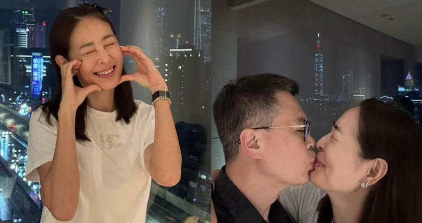 偶像劇？ 賈永婕尪101點燈告白 曬擁吻照她羞喊：太愛我了吧