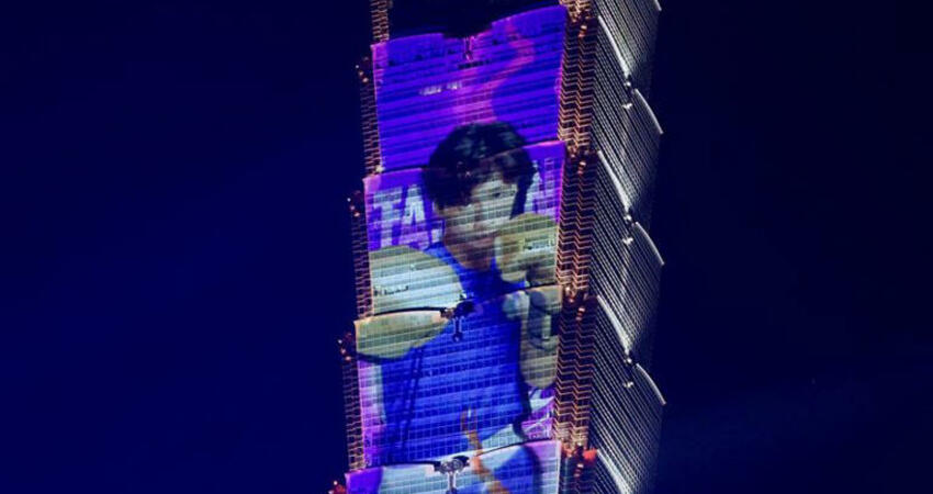 台灣有你們真好！101震撼光雕秀「陳傑憲、林郁婷都來了」畫面超吸睛