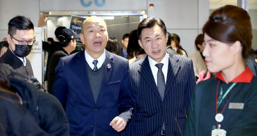 影》韓國瑜回來了！結束訪美清晨抵台笑吐10字 韓粉嗨喊「凱旋歸國」
