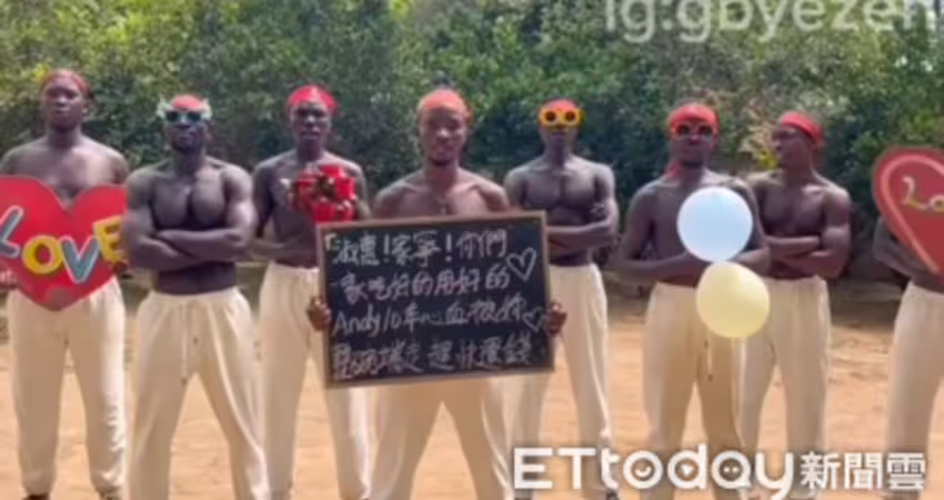 黑人團跳舞喊「淑惠家寧還錢」！鏡頭前舉黑板：整碗被妳端走