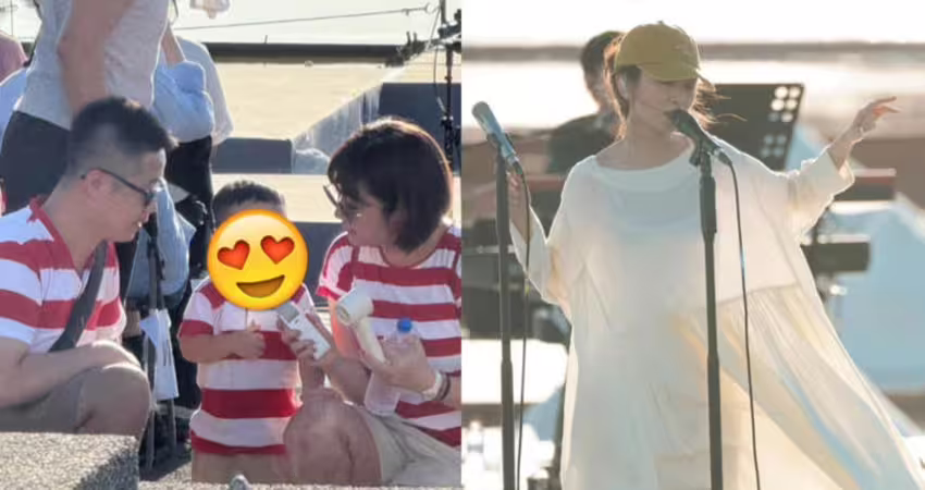 田馥甄今開唱！Selina帶小腰果搶看 穿親子裝超萌不藏了