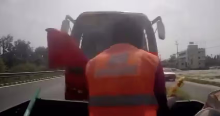 在高速公路施工　2工人慘遭大車直撞