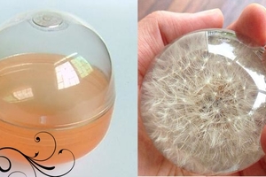 隻要一個扭蛋和OO，就能做出超美的「蒲公英」水晶球！！而且好簡單…