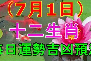 十二生肖每日運勢吉凶預測（7月1日，星期六）精準版！