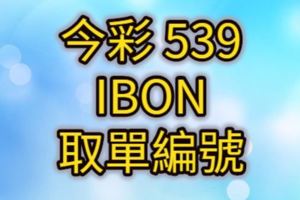 5392017/08/04開獎單IBON取單編號